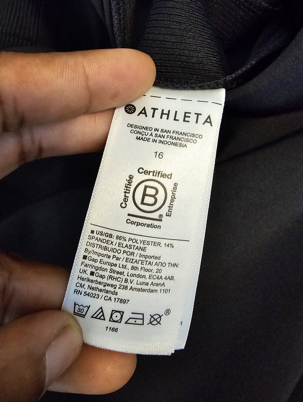Athleta Brooklyn Mid Rise Ankle Black Casual Lightweight Pants Size 16 - Picture 6 of 8